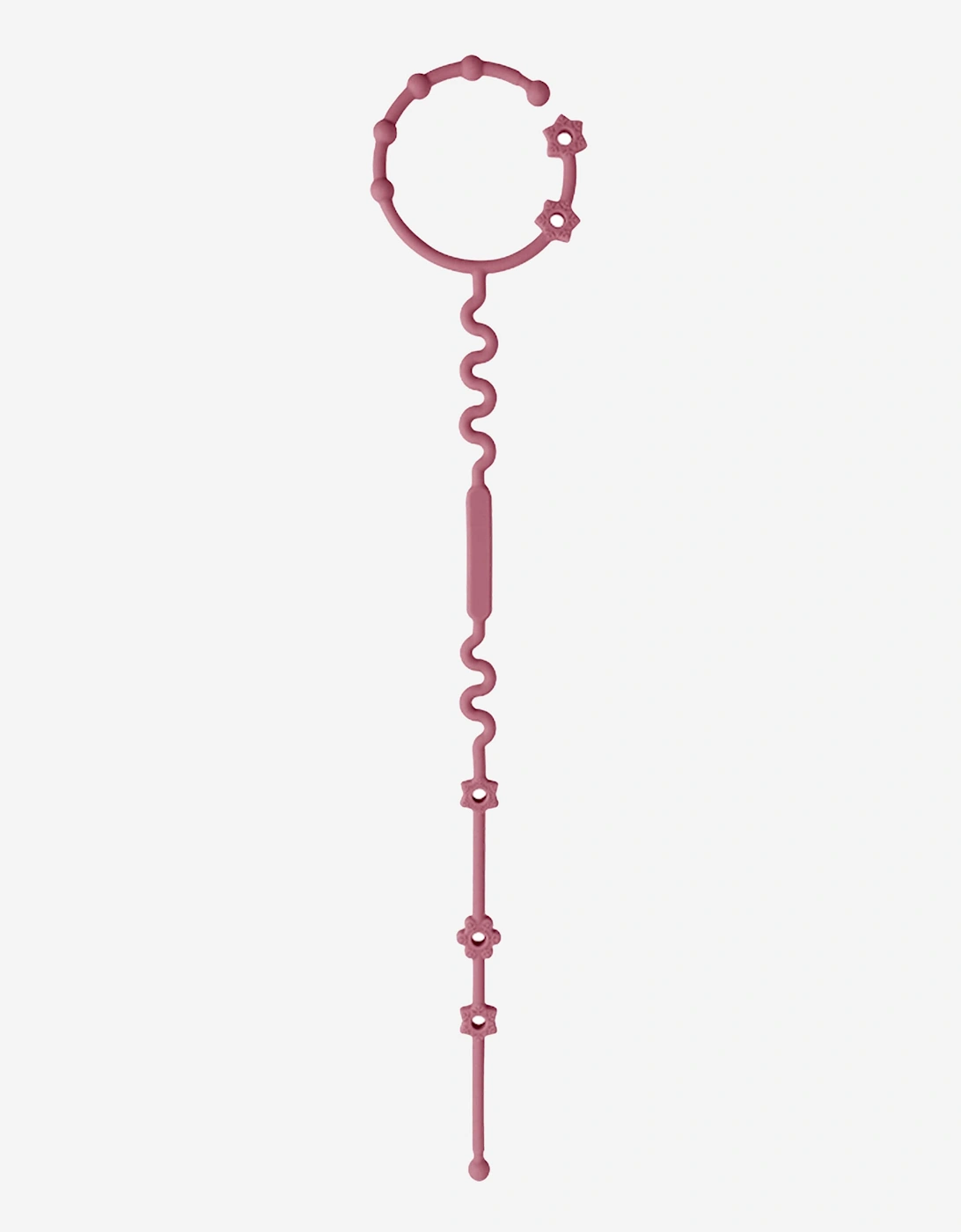 Girl's Bloom Bambini Adjustable Teether and Pacifier Clip in Pink - Size: ONE size,