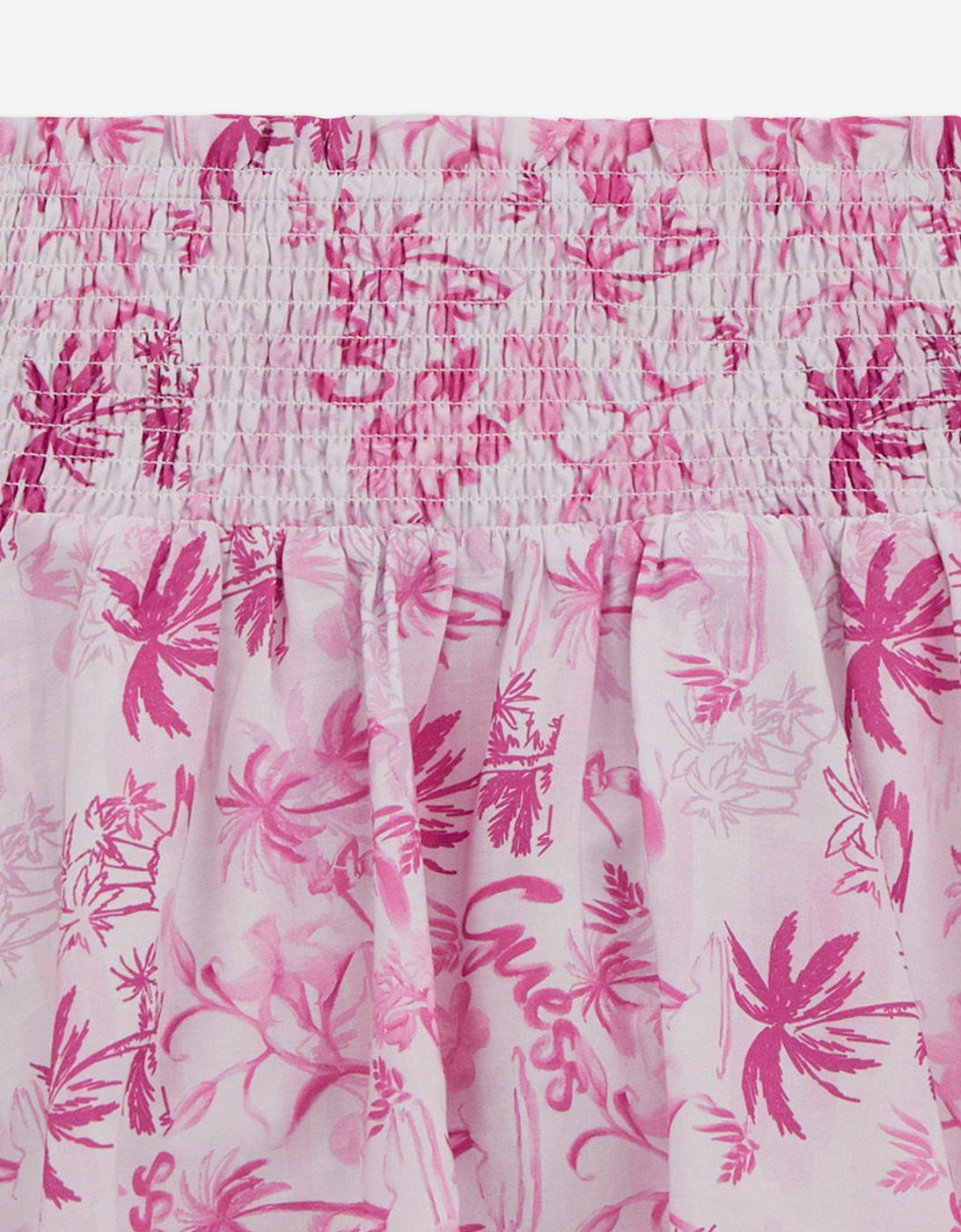 Girls Palm Tree Mini Skirt in Pink
