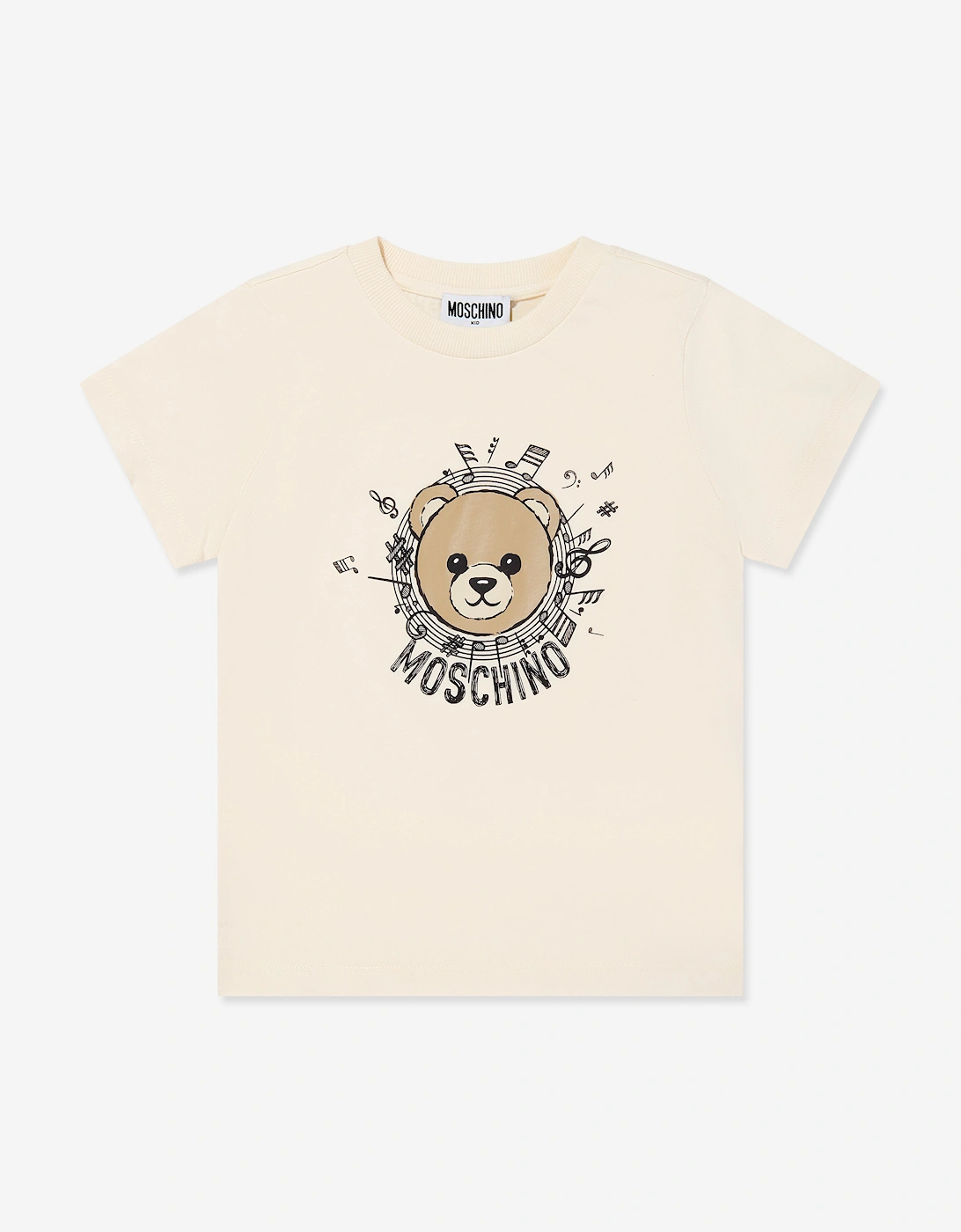 Kids Bear Logo T-Shirt in Ivory, 5 of 4
