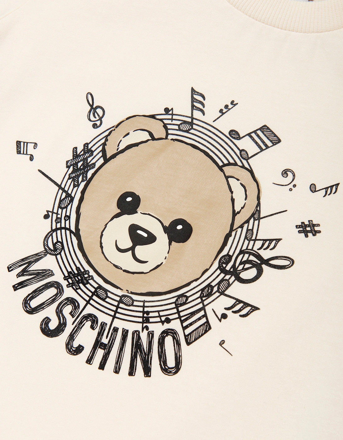 Kids Bear Logo T-Shirt in Ivory
