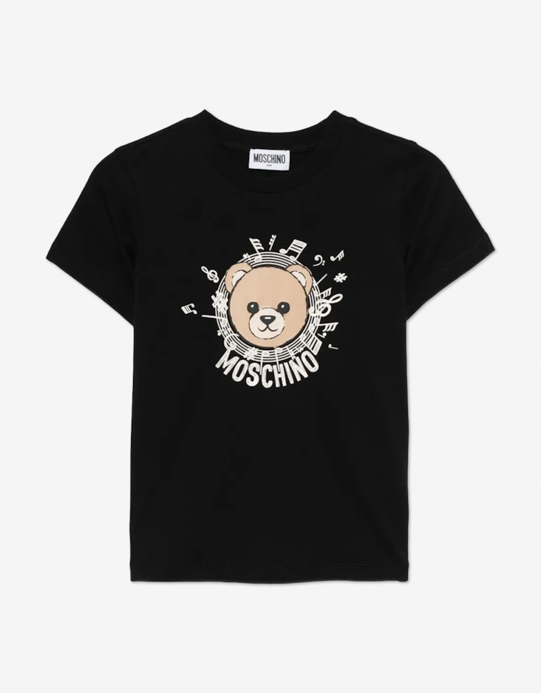 Kids Bear Logo T-Shirt in Black