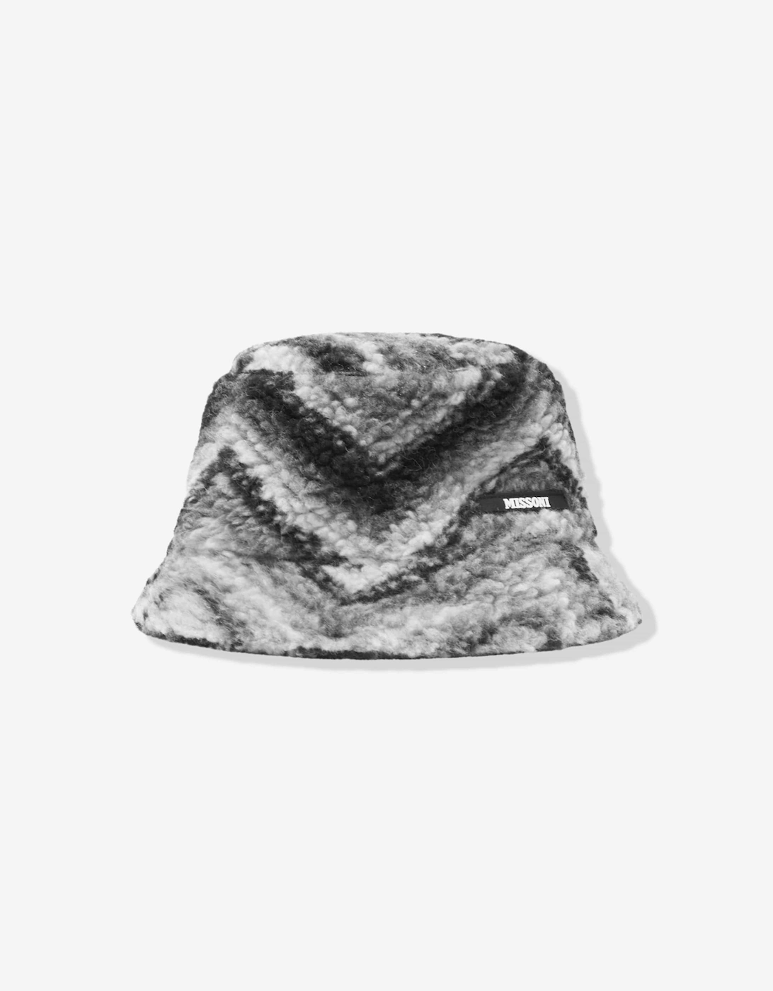 Boys Zigzag Bucket Hat in Black, 6 of 5