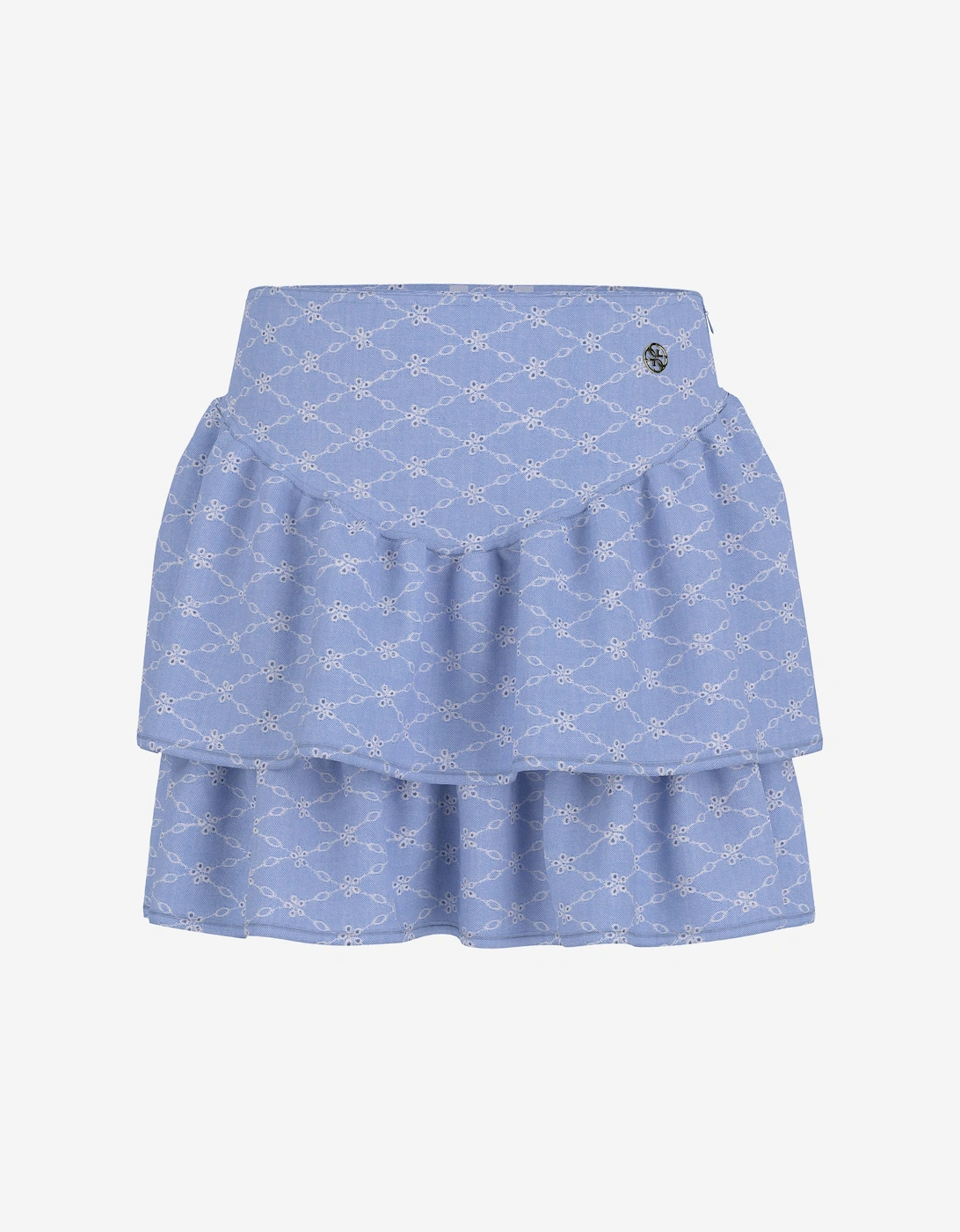 Girls Sangallo Oxford Skirt in Blue, 5 of 4
