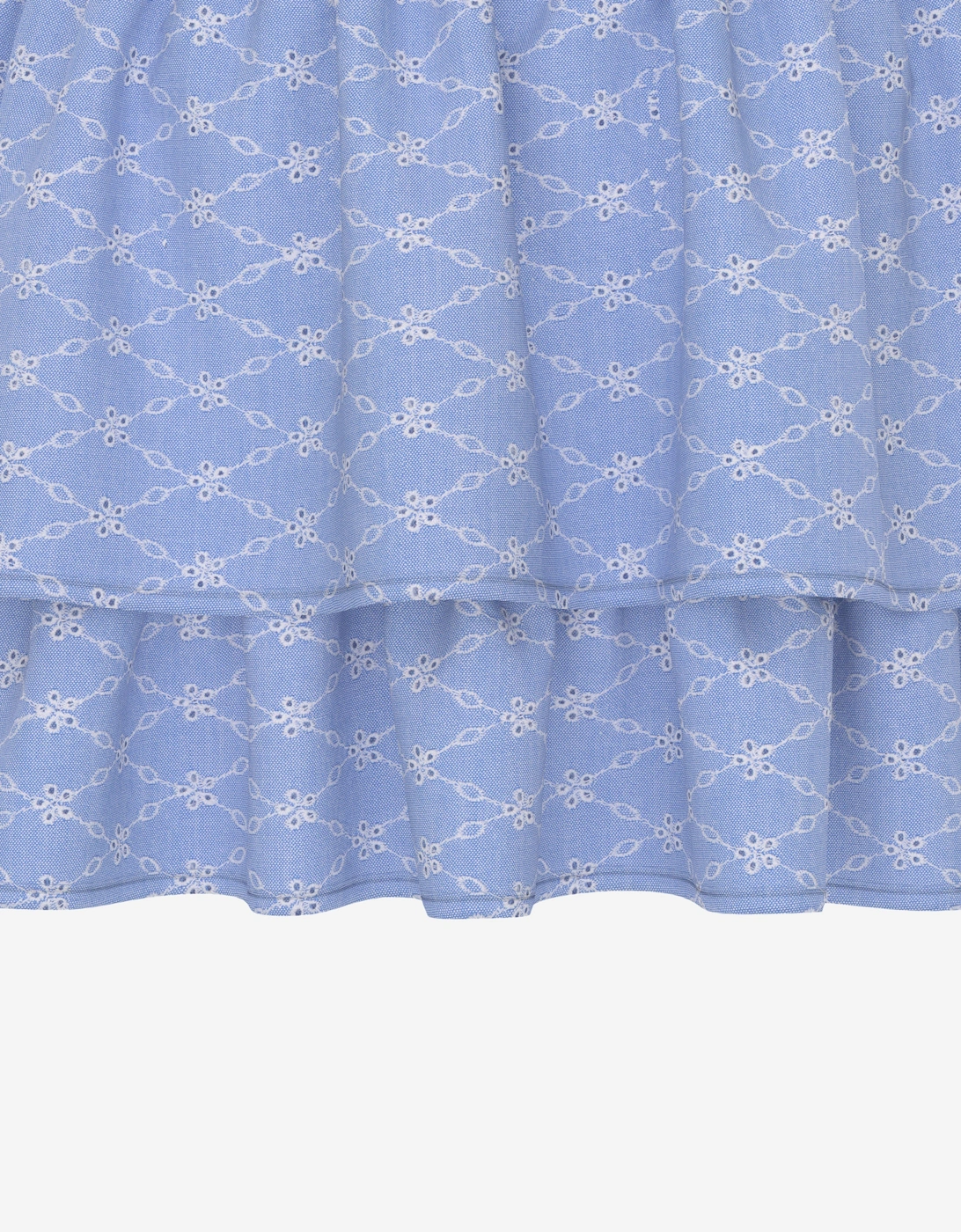 Girls Sangallo Oxford Skirt in Blue