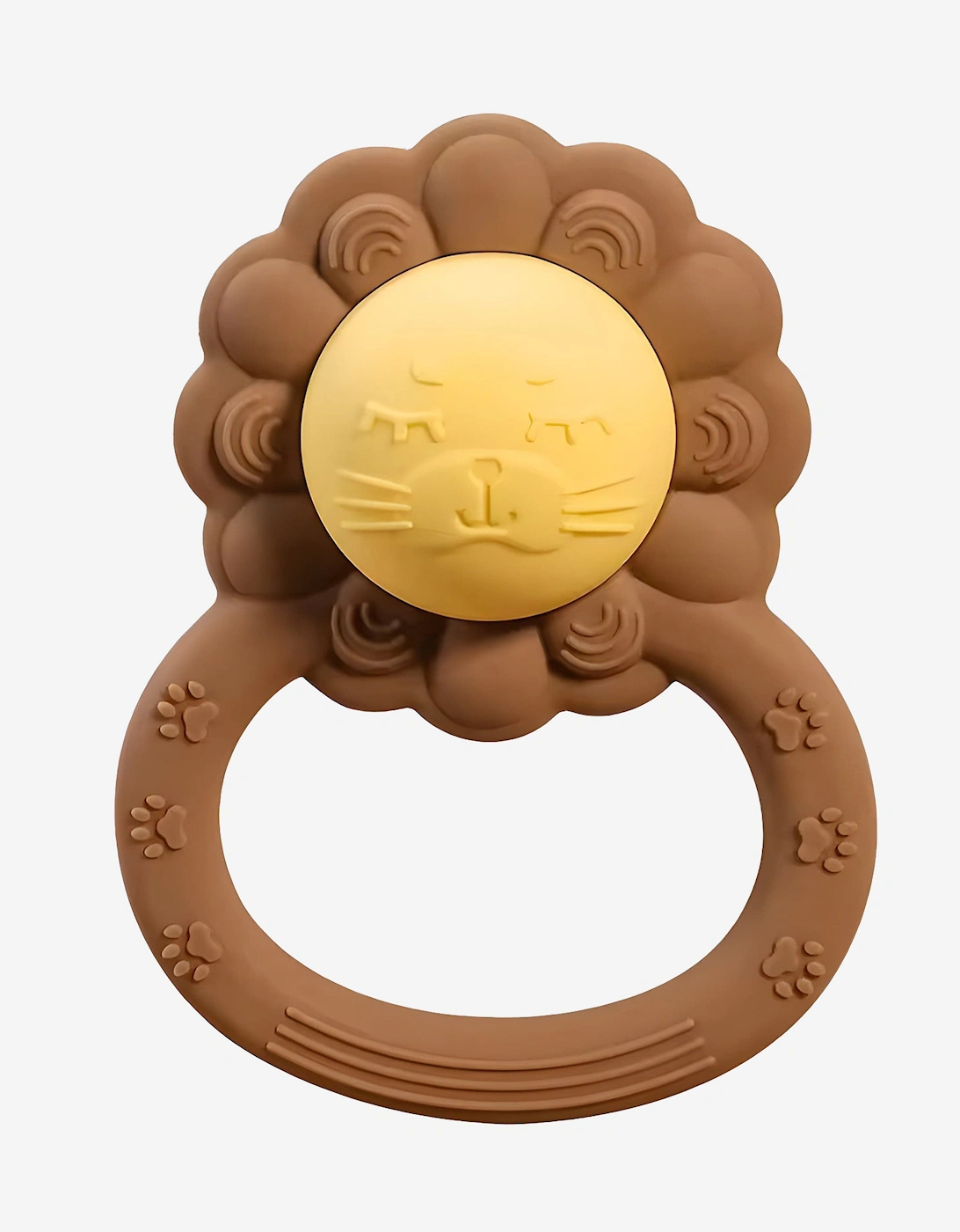 Baby Lion Rattle Teether in Brown, 4 of 3