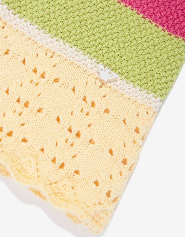 Girls Crochet Knit Shorts in Multicolour