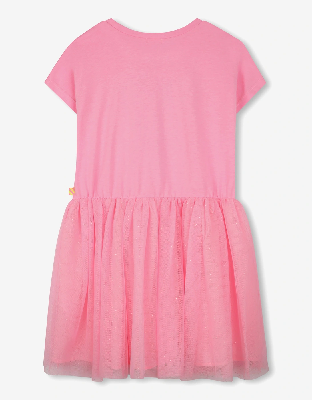 Billieblush Girls Bi-material Love Dress in Pink