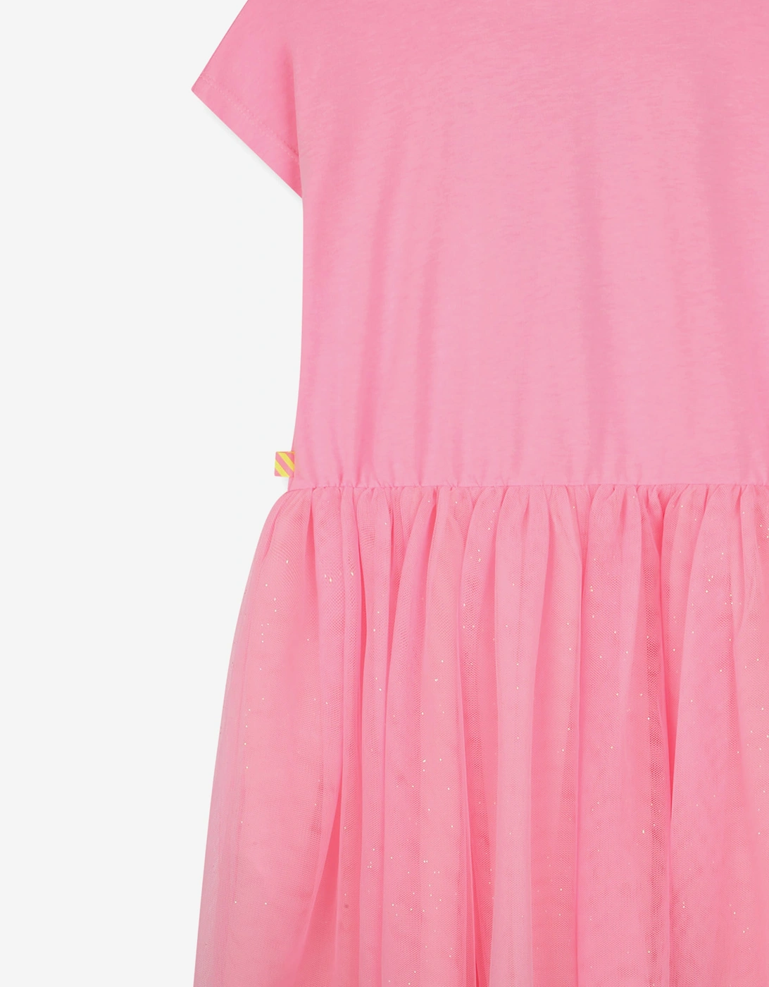 Billieblush Girls Bi-material Love Dress in Pink