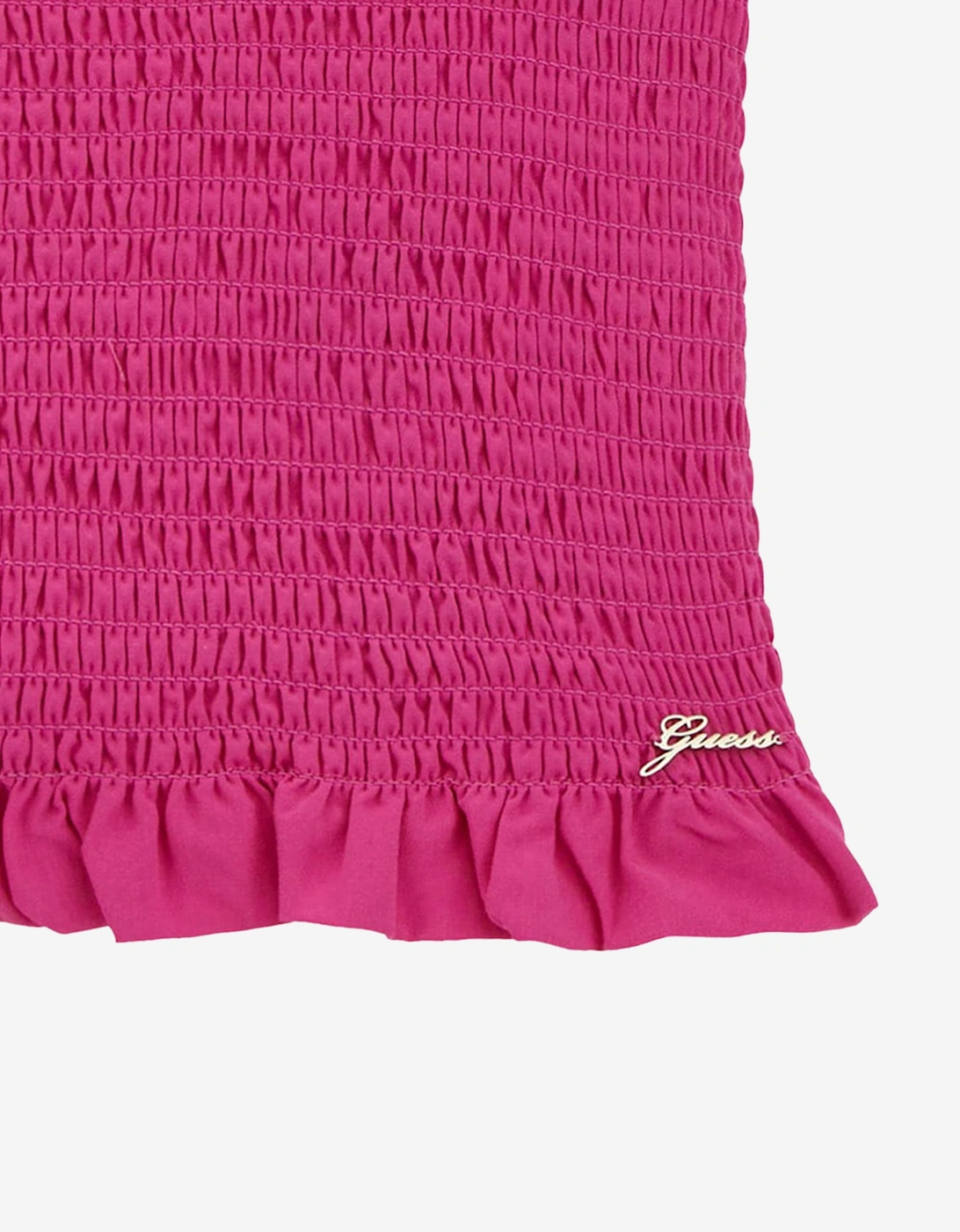 Girls Ruched Tank Top in Pink