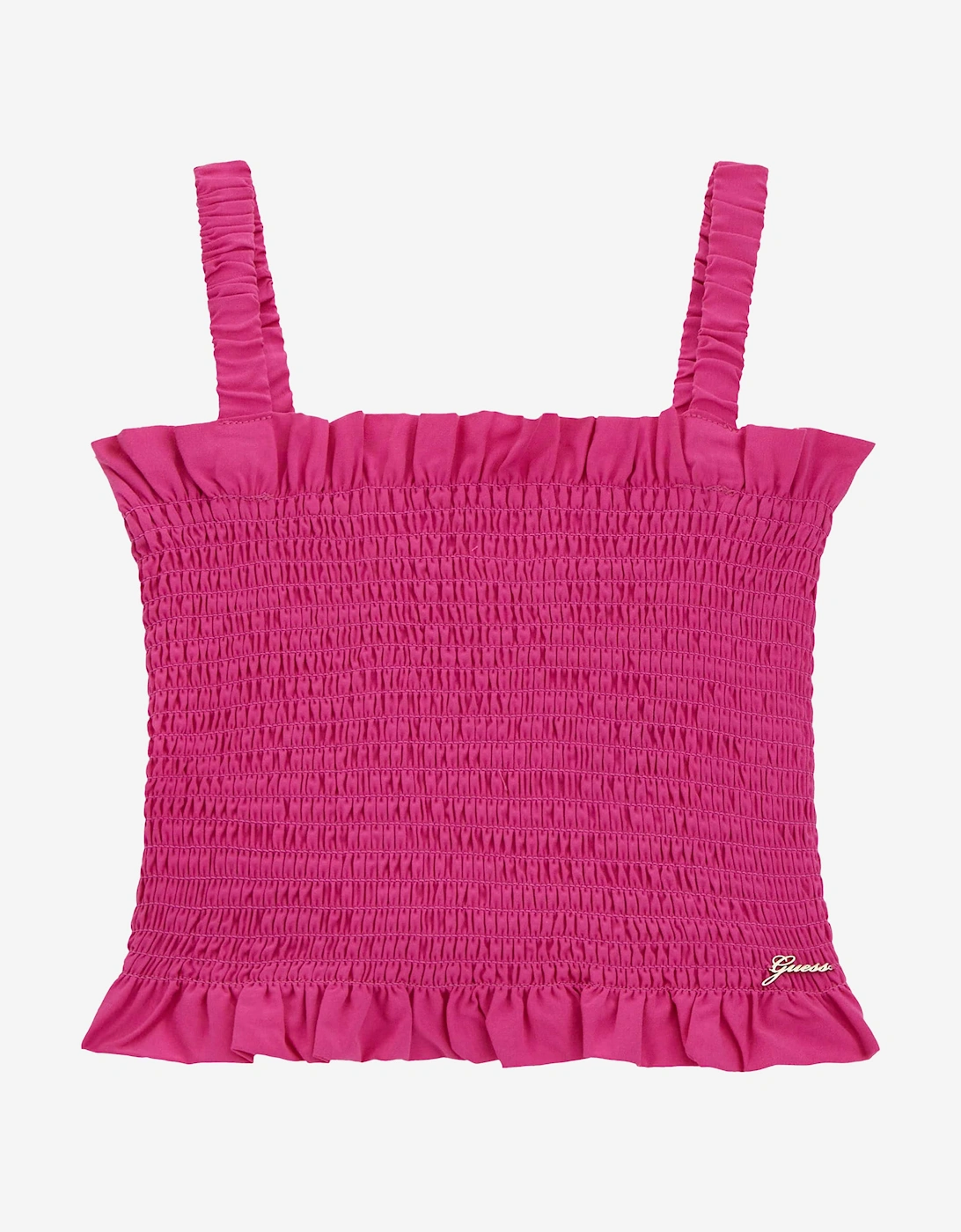 Girls Ruched Tank Top in Pink, 5 of 4