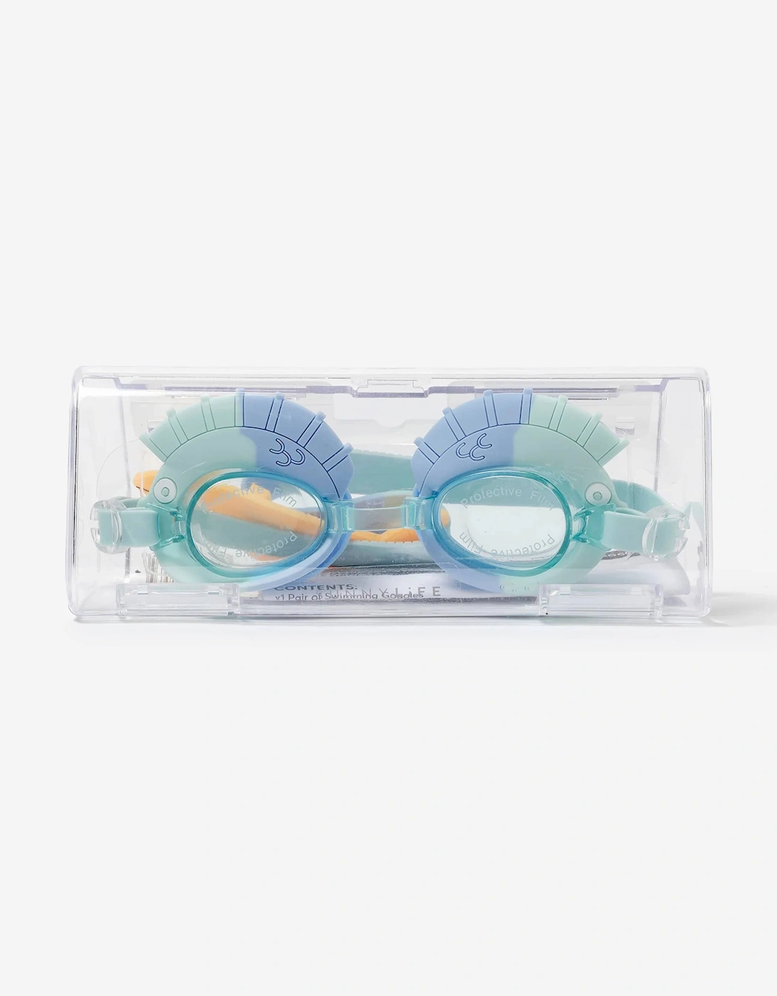 Kids Swim Goggles Finn the Fish in Blue (16cm)