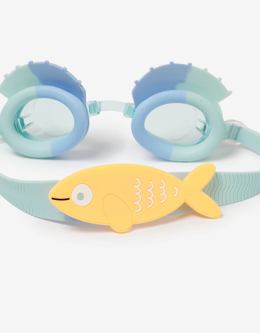 Kids Swim Goggles Finn the Fish in Blue (16cm)
