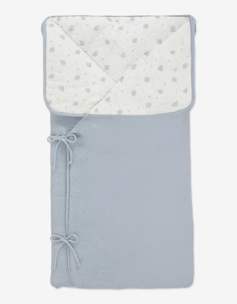 Baby Boys Knitted Nest in Blue (80cm)