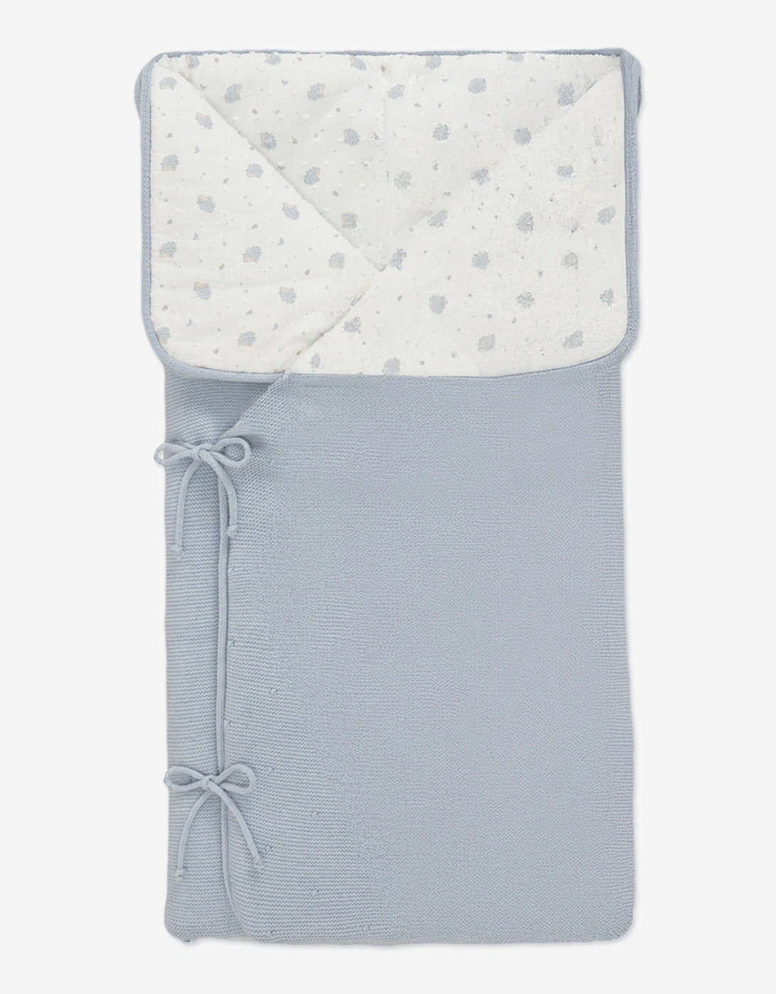 Baby Boys Knitted Nest in Blue (80cm), 4 of 3