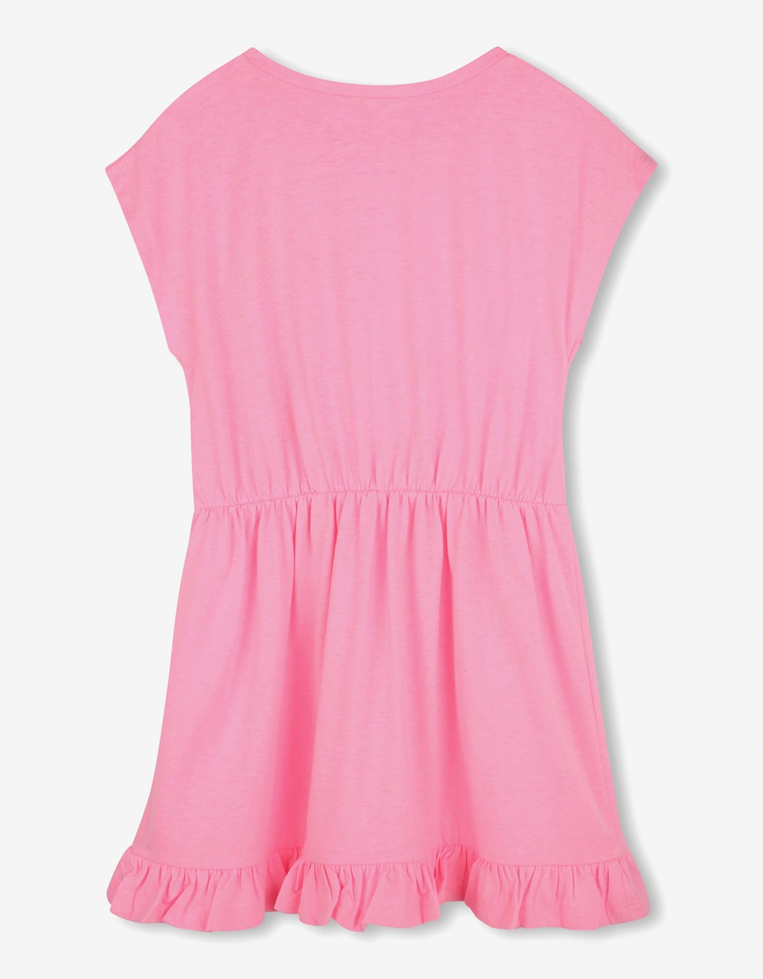 Billieblush Girls Heart Print Jersey Dress in Pink