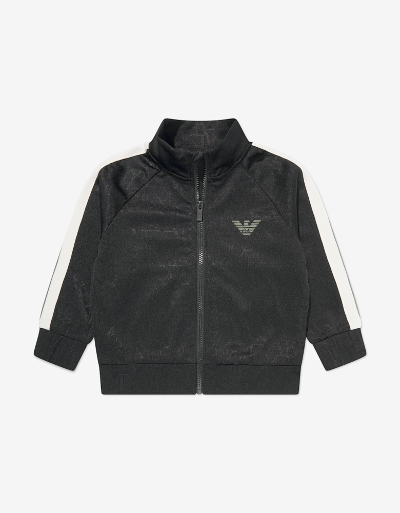 Boys Logo Track Jacket in Navy