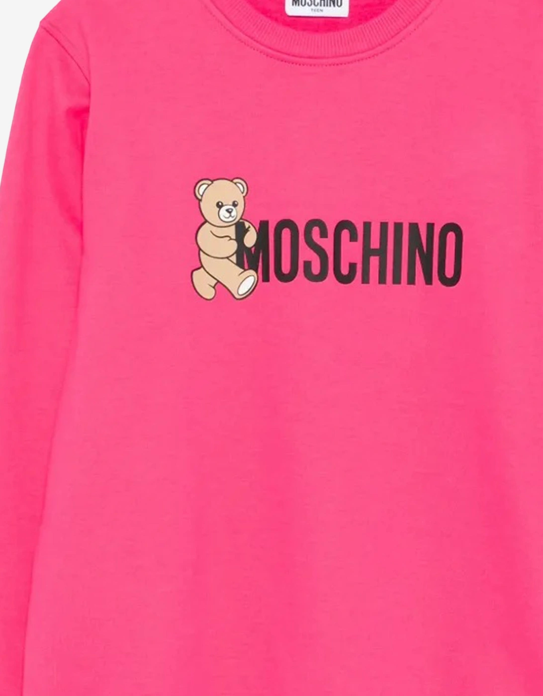 Girls Teddy Bear Logo Sweatshirt in Pink