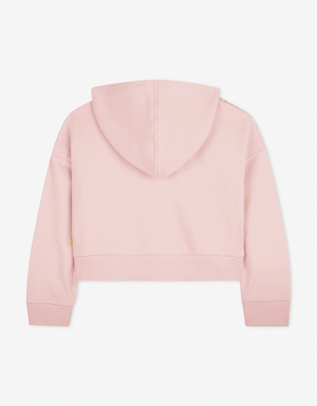 Billieblush Girls Striped Sequin Zip Up Top in Pink