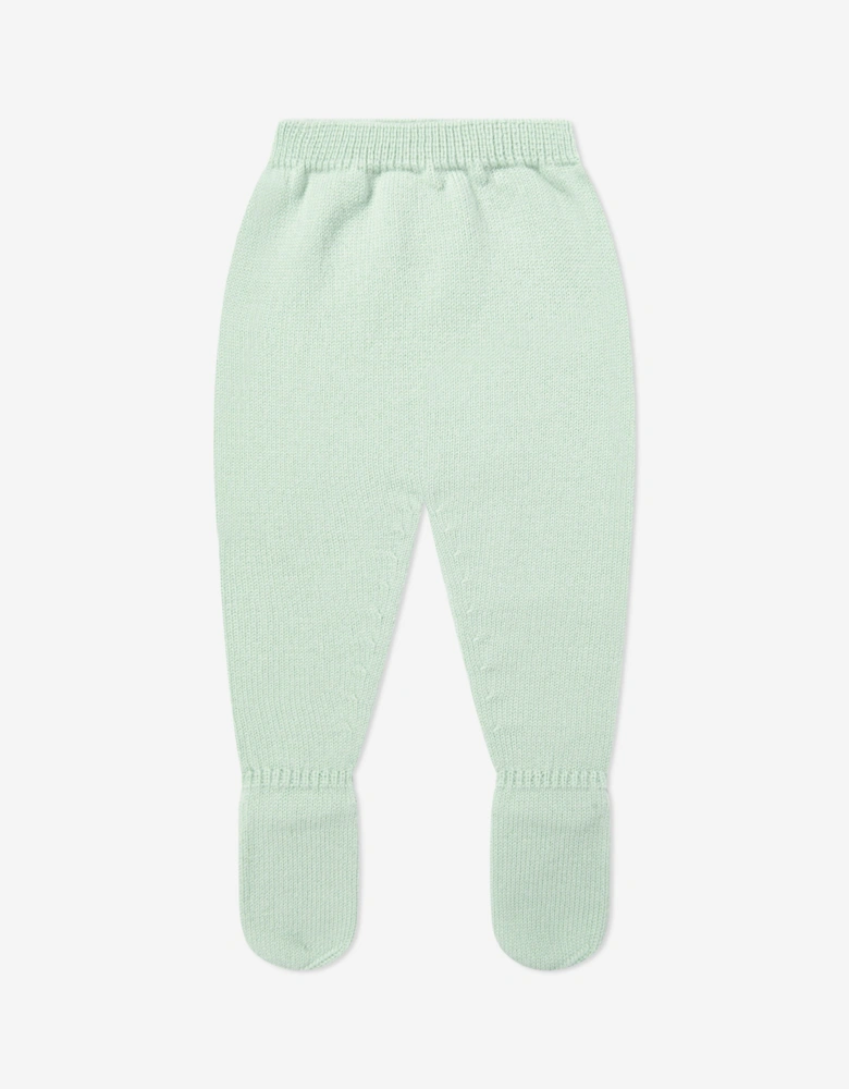 Baby Boys Knitted 2 Piece Babygrow Set in Green