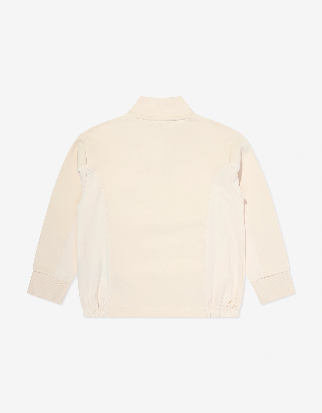 Boys Half Zip Pocket Sweatshirt in Beige