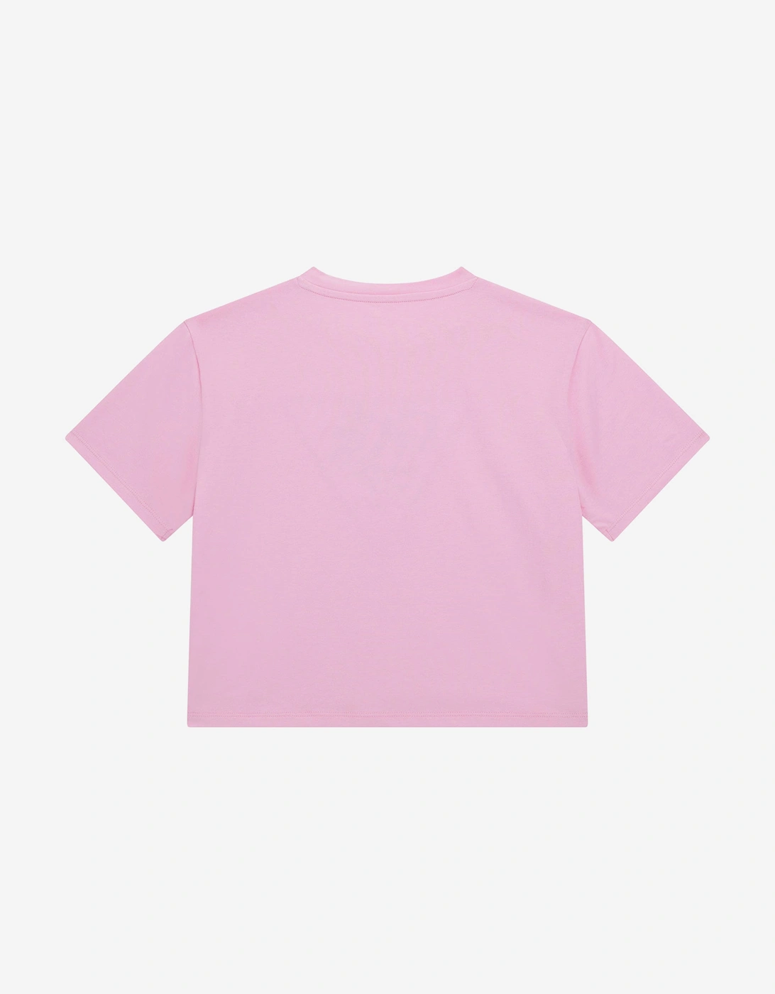 Girls Logo Midi T-Shirt in Pink
