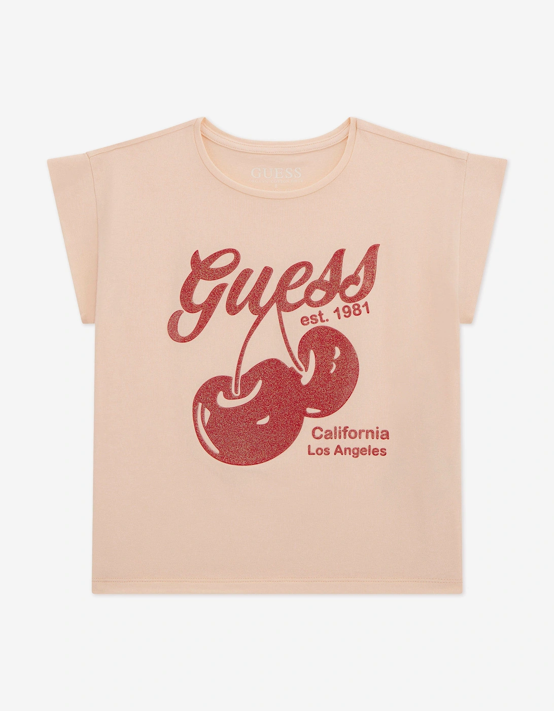 Girls Cherry Midi T-Shirt in Pink, 5 of 4