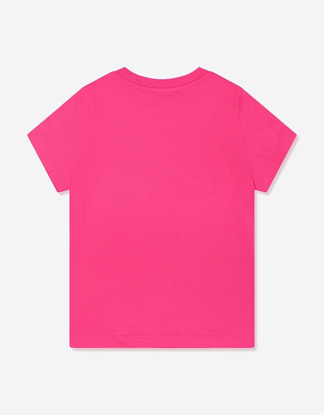 Girls Teddy Bear Logo T-Shirt in Pink