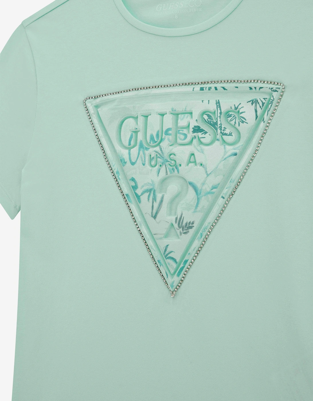 Girls High Low T-Shirt in Green