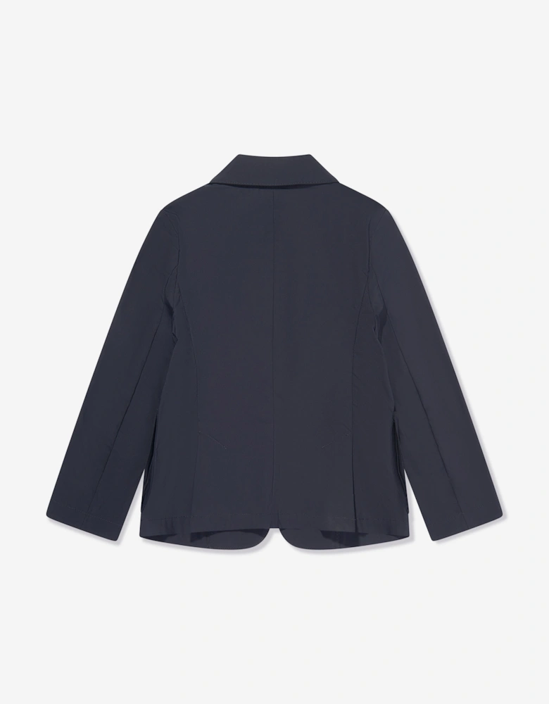 Boys Cotton Blazer in Navy