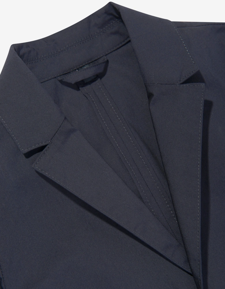 Boys Cotton Blazer in Navy