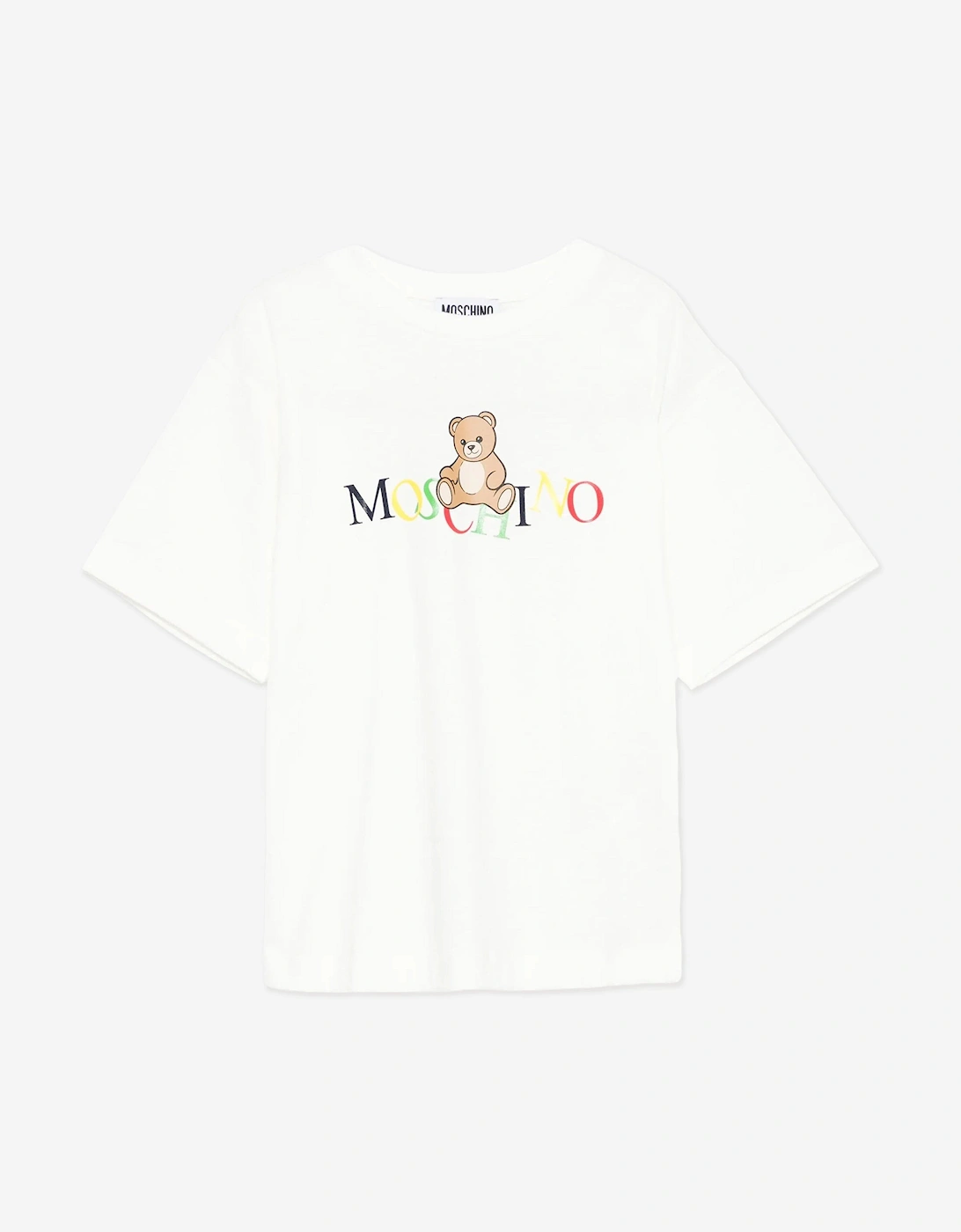 Kids Teddy Bear Logo T-Shirt in Ivory, 4 of 3