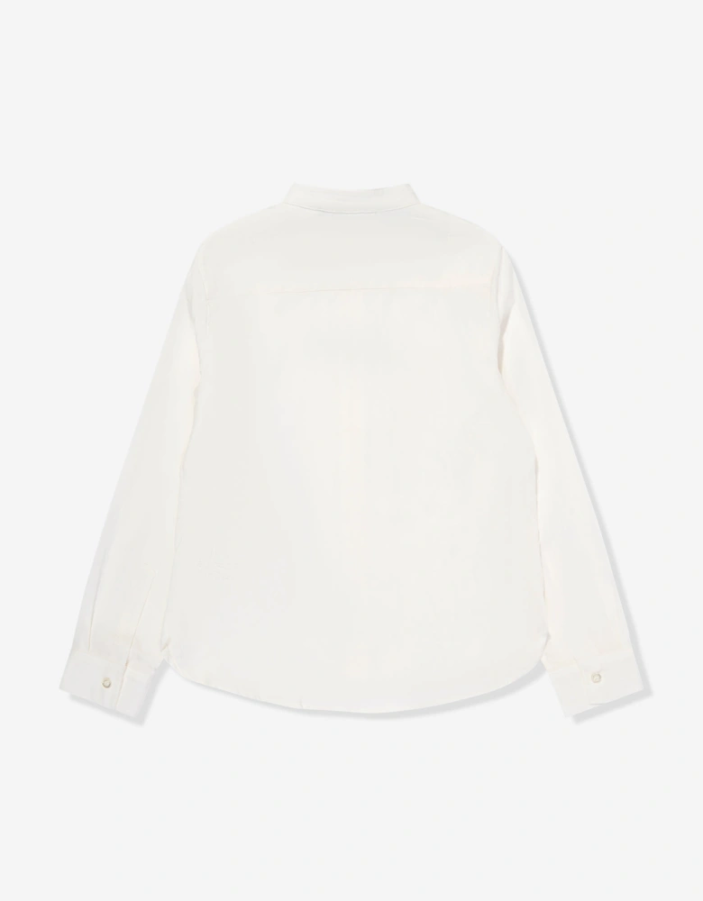 Boys Logo Shirt in Beige