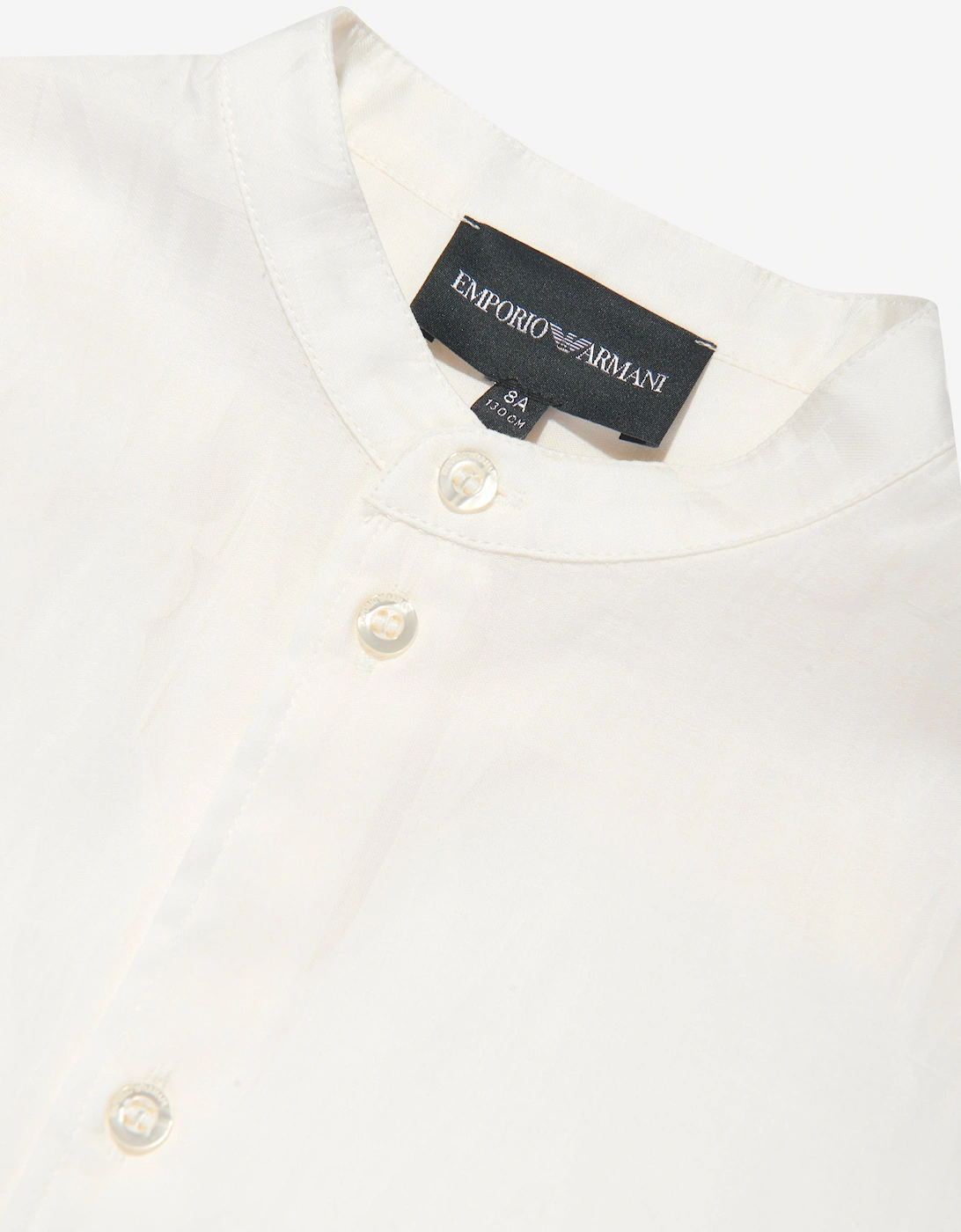 Boys Logo Shirt in Beige