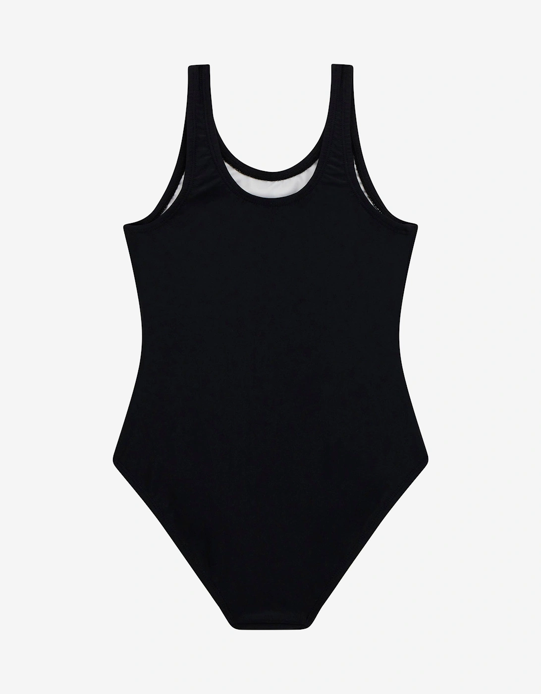 Girls Logo Swimsuit in Black