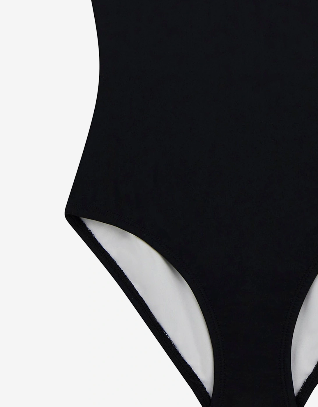 Girls Logo Swimsuit in Black