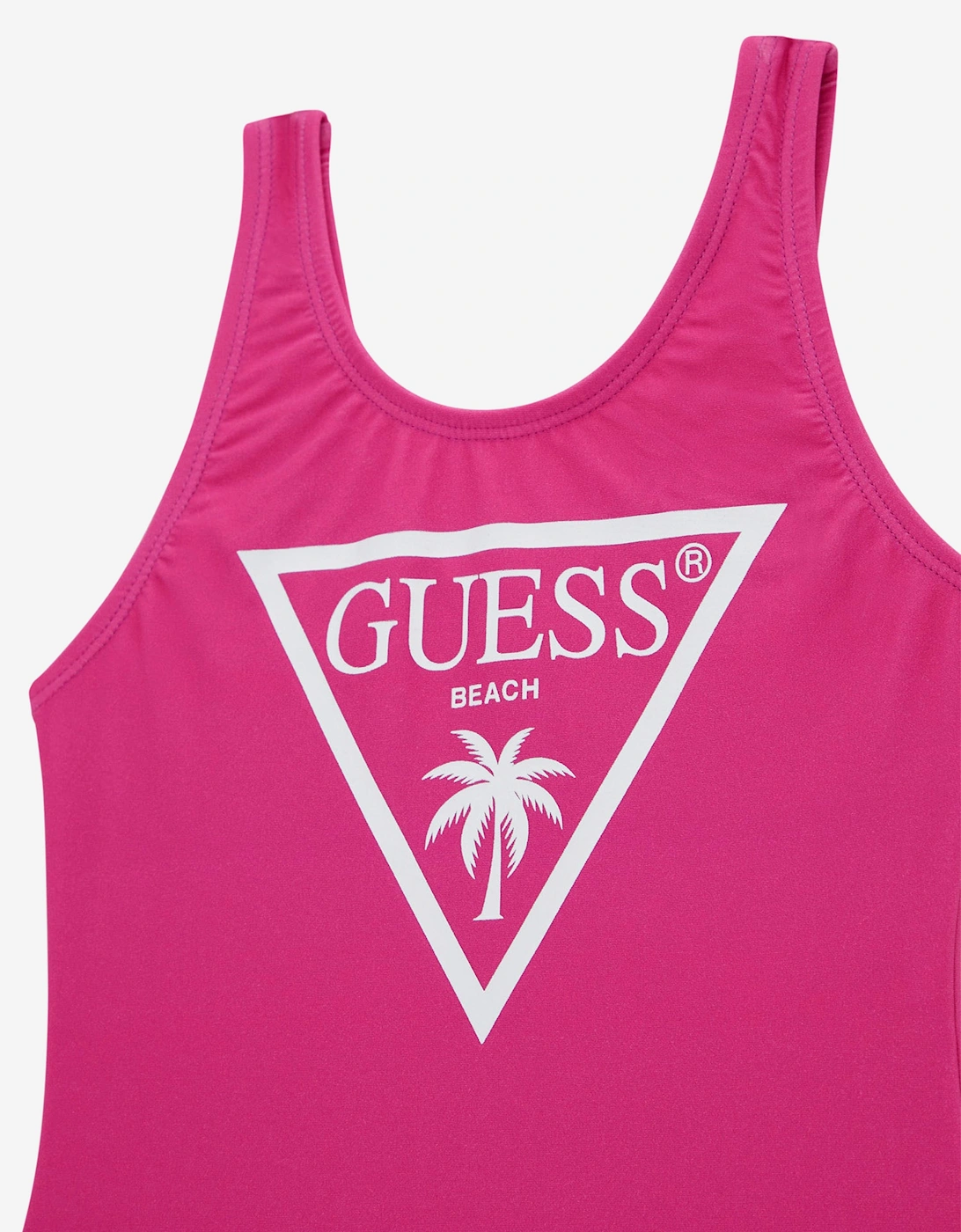 Girls Logo Swimsuit in Pink