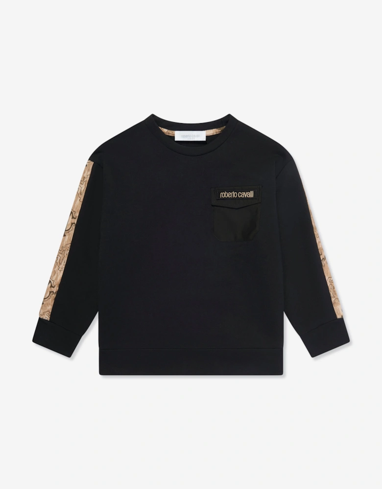 Boys Logo Sweatshirt in Black