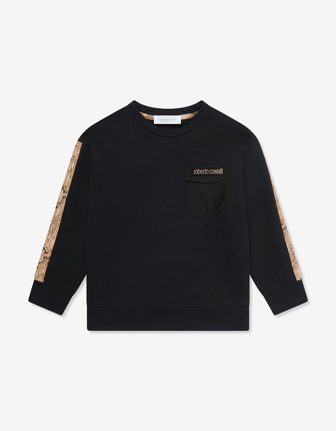 Boys Logo Sweatshirt in Black, 5 of 4