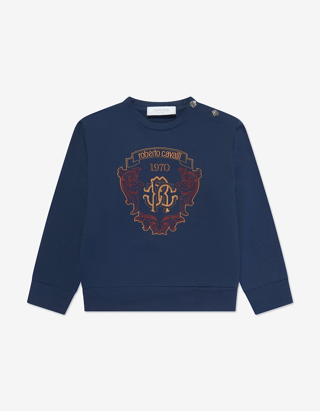 Boys Logo Sweatshirt in Blue, 5 of 4