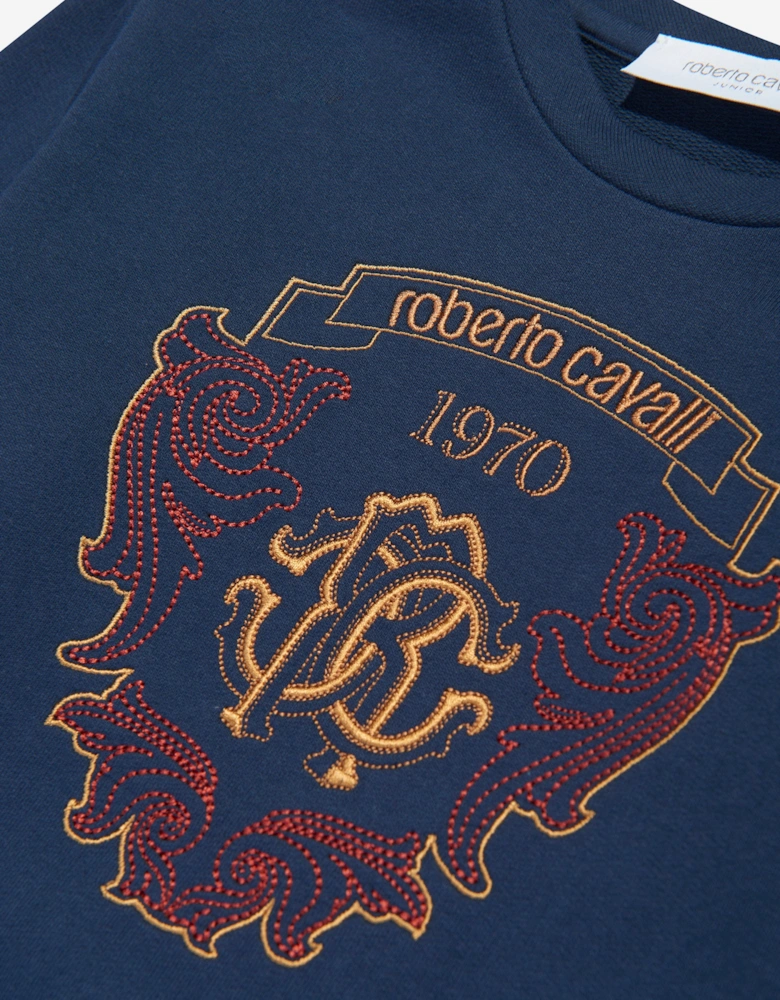 Boys Logo Sweatshirt in Blue