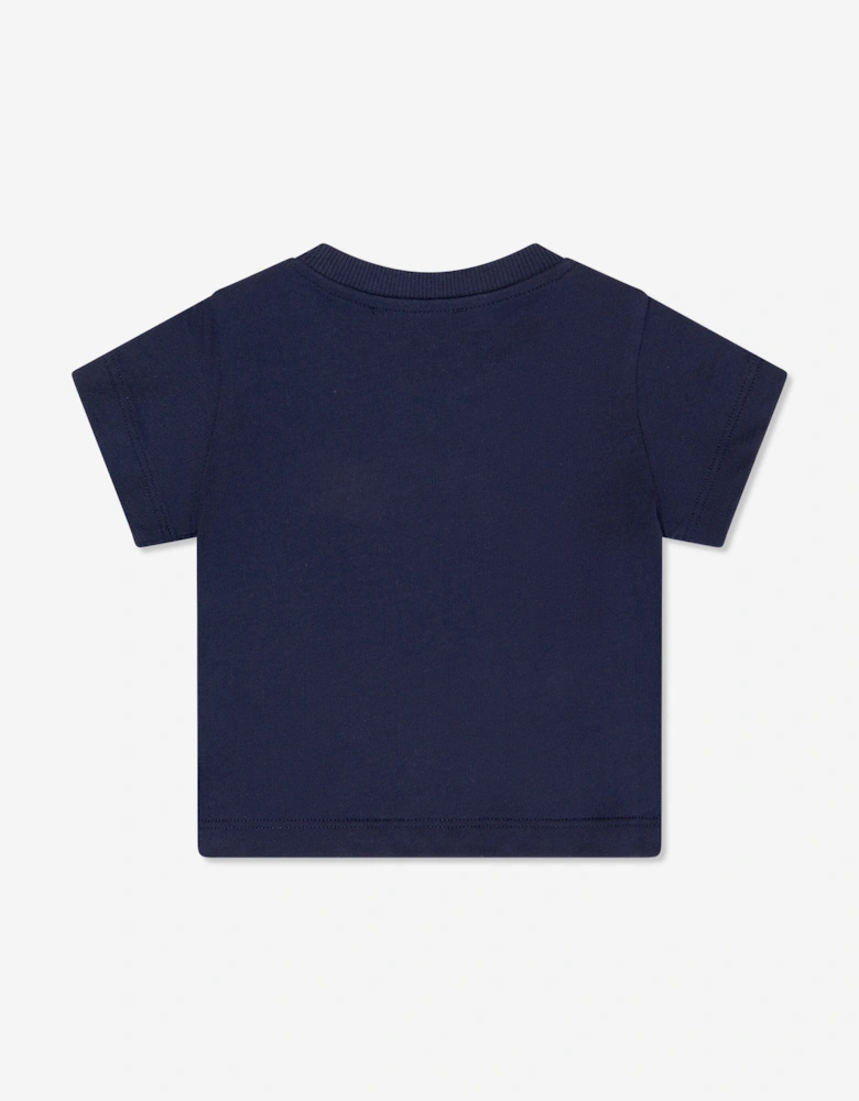 Baby Teddy Bear Logo T-Shirt in Navy
