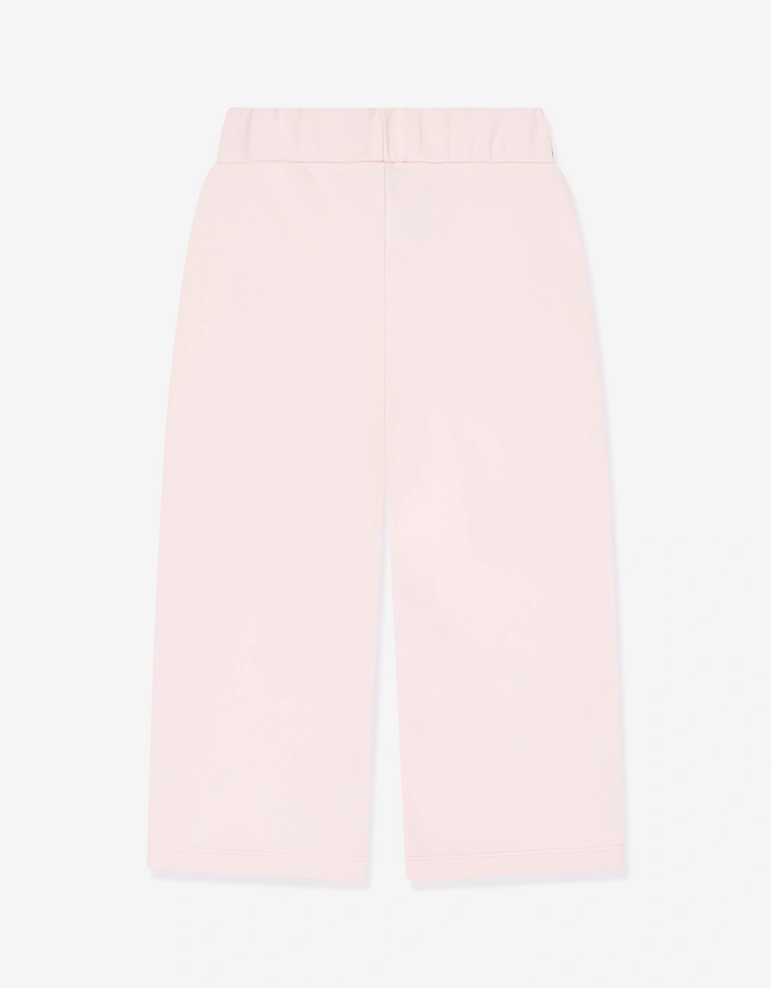 Girls Embroidered Logo Jersey Trousers in Pink