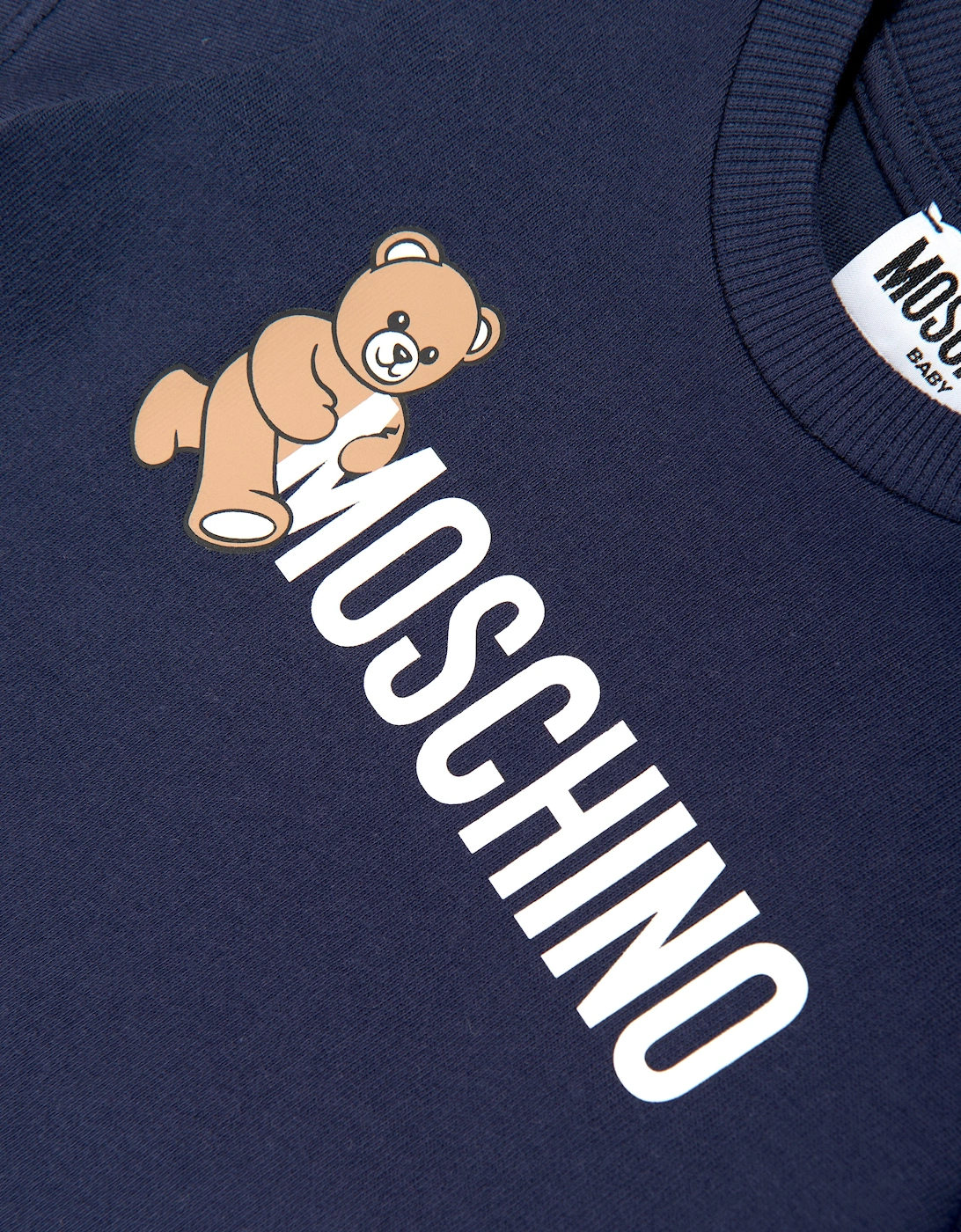 Baby Teddy Bear Logo T-Shirt in Navy