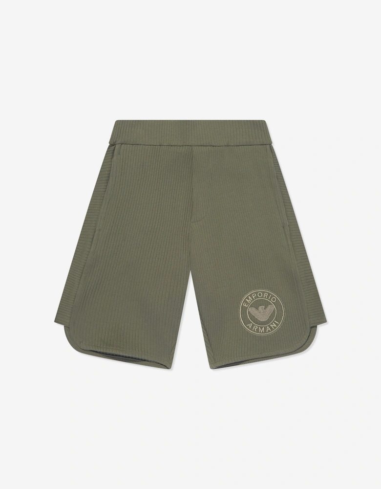 Boys Logo Shorts in Green