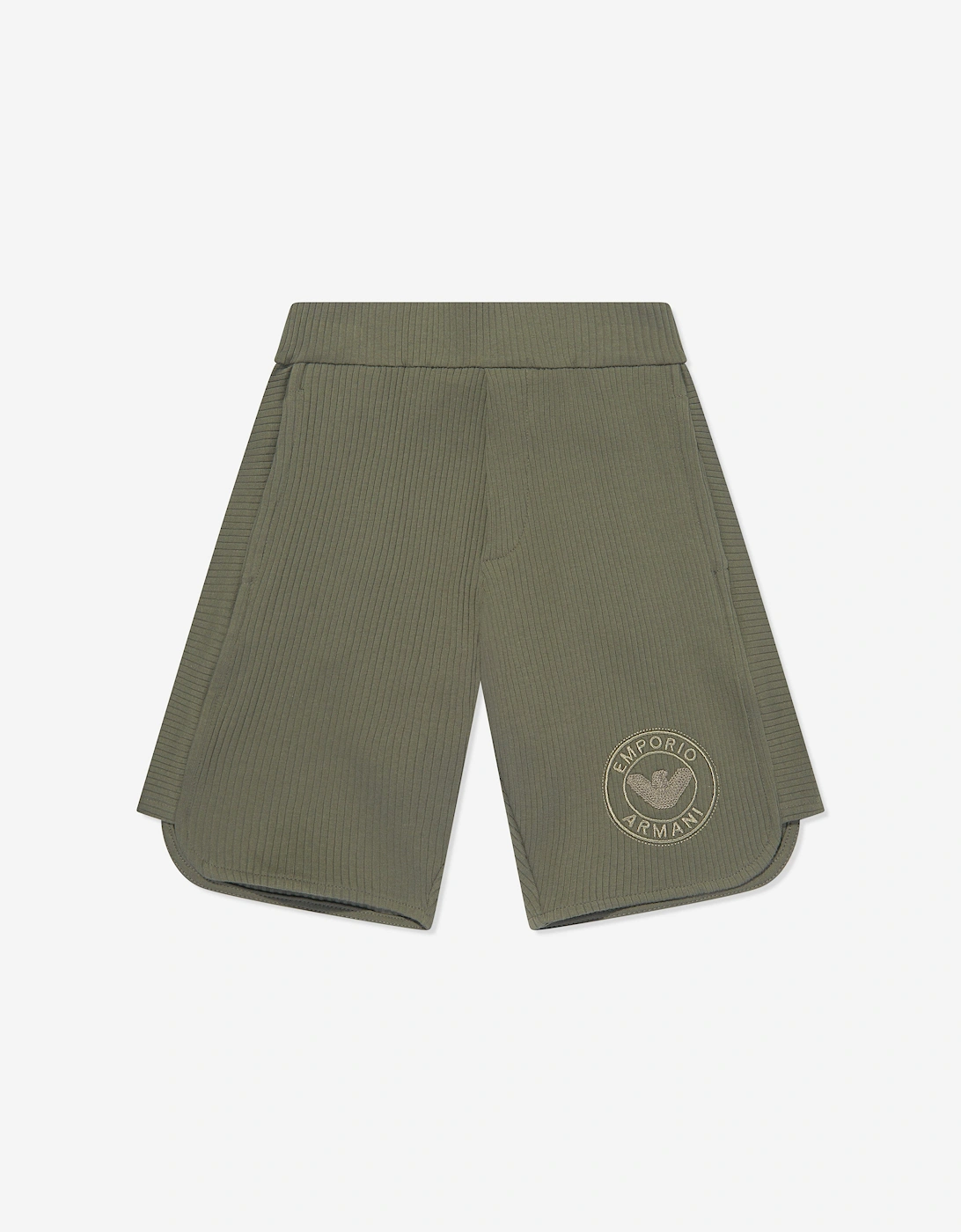 Boys Logo Shorts in Green, 5 of 4