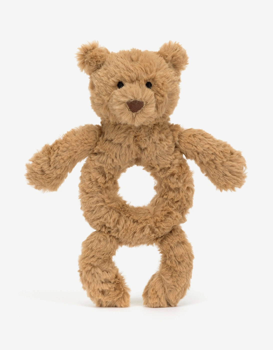Bartholomew Bear Ring Rattle in Brown (18 CM), 6 of 5