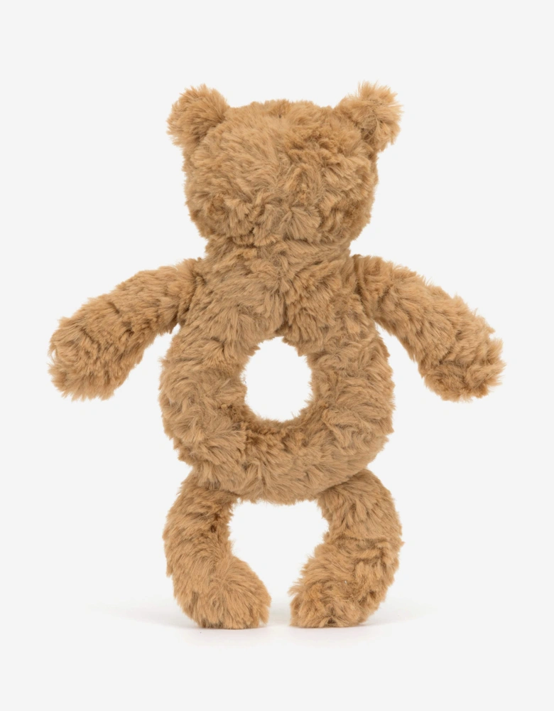 Bartholomew Bear Ring Rattle in Brown (18 CM)