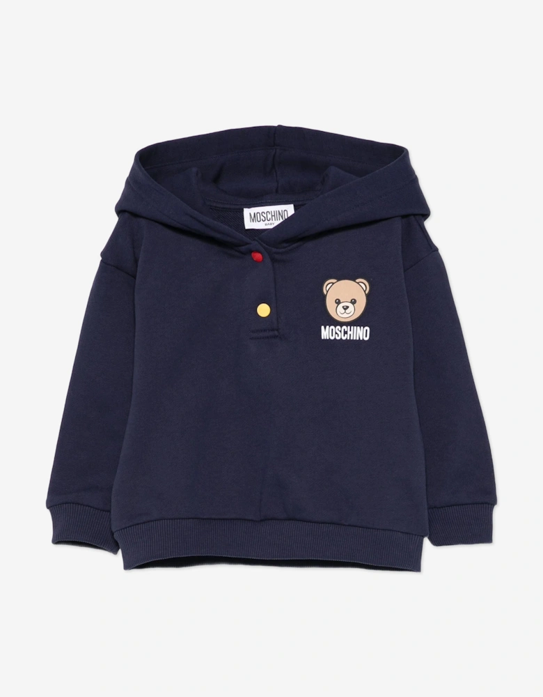Baby Bear Logo Hoodie in Navy