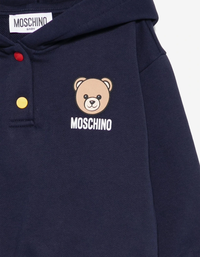 Baby Bear Logo Hoodie in Navy