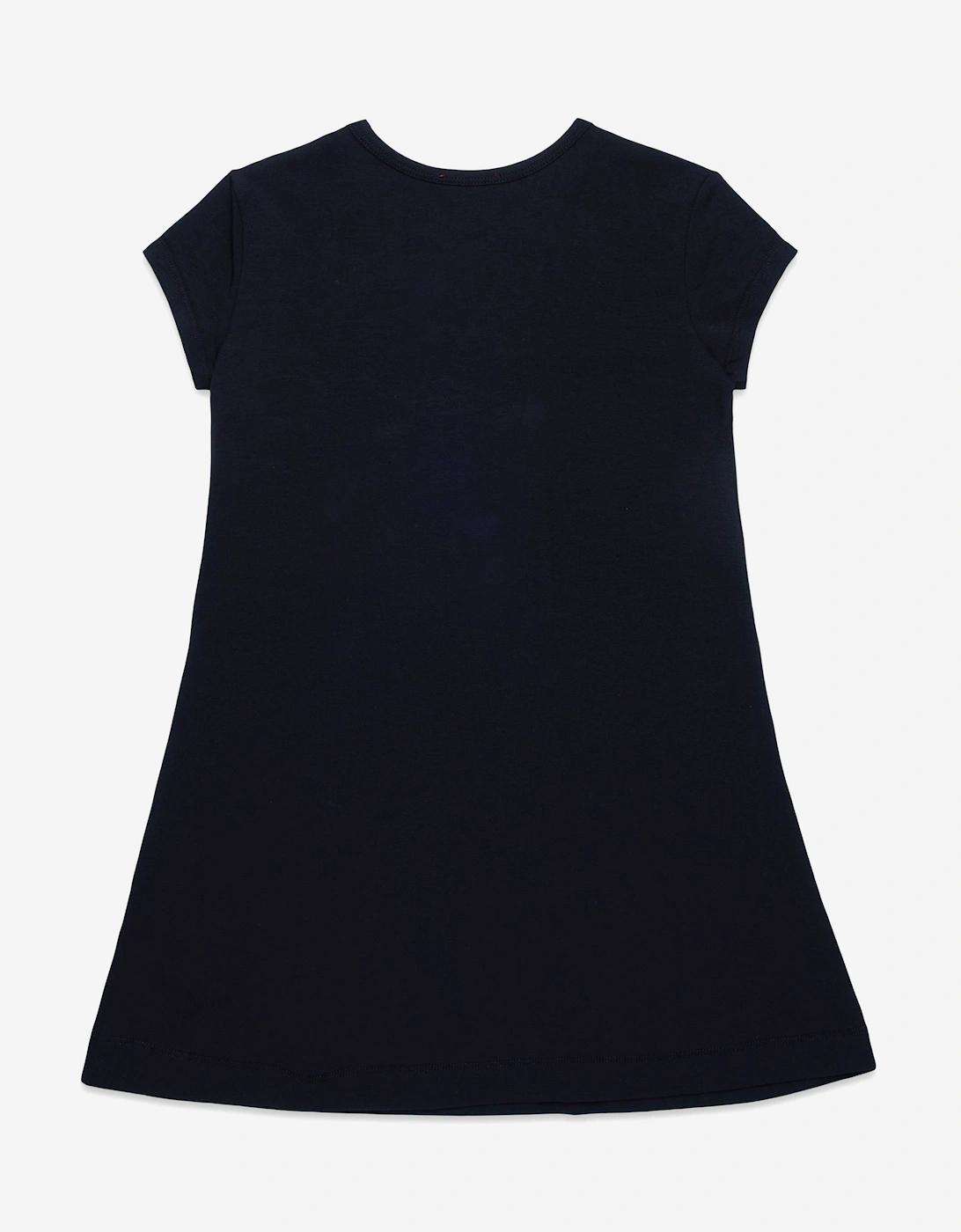 Girls Oval D T-Shirt Dress in Black